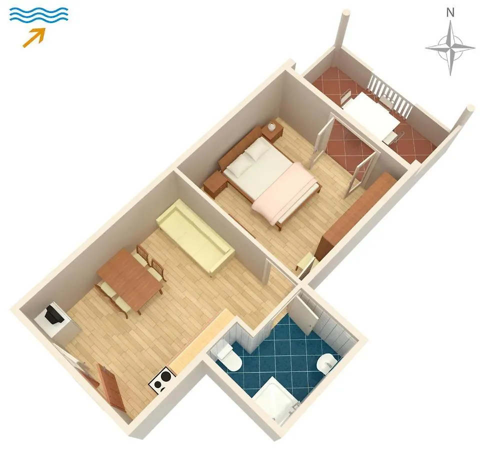 Apartments By The Sea Kraj, Pasman - 331 Tkon